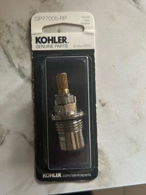 Kohler Genuine Parts Ceramic Valve (Hot) 
Part Number: GP77005-RP